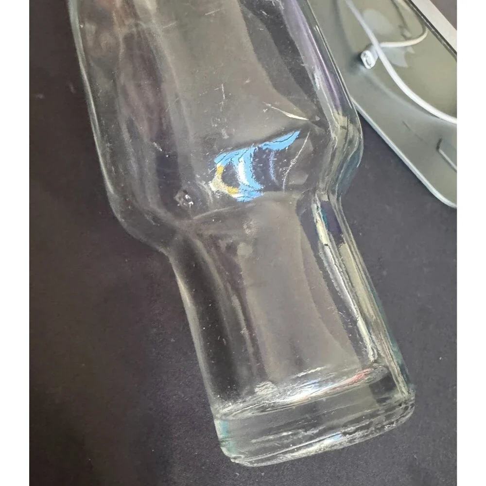 Vintage Roll Rite Clear Glass Rolling Pin w/ Cork Lined Cap